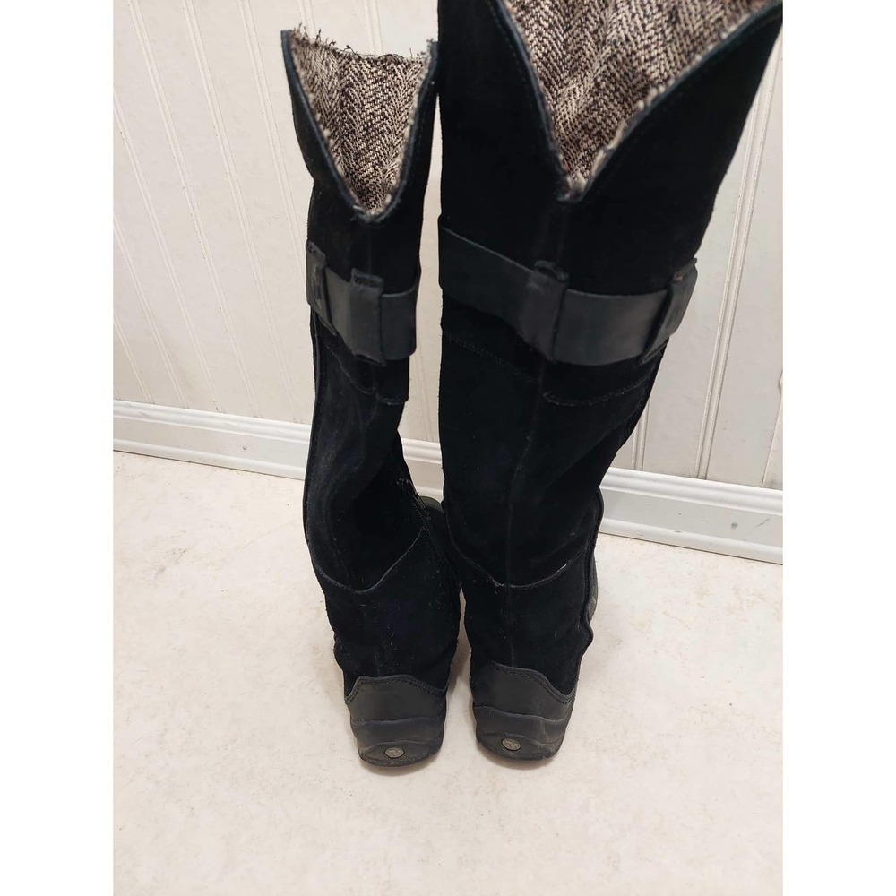 Merrell tall boots suede pull on